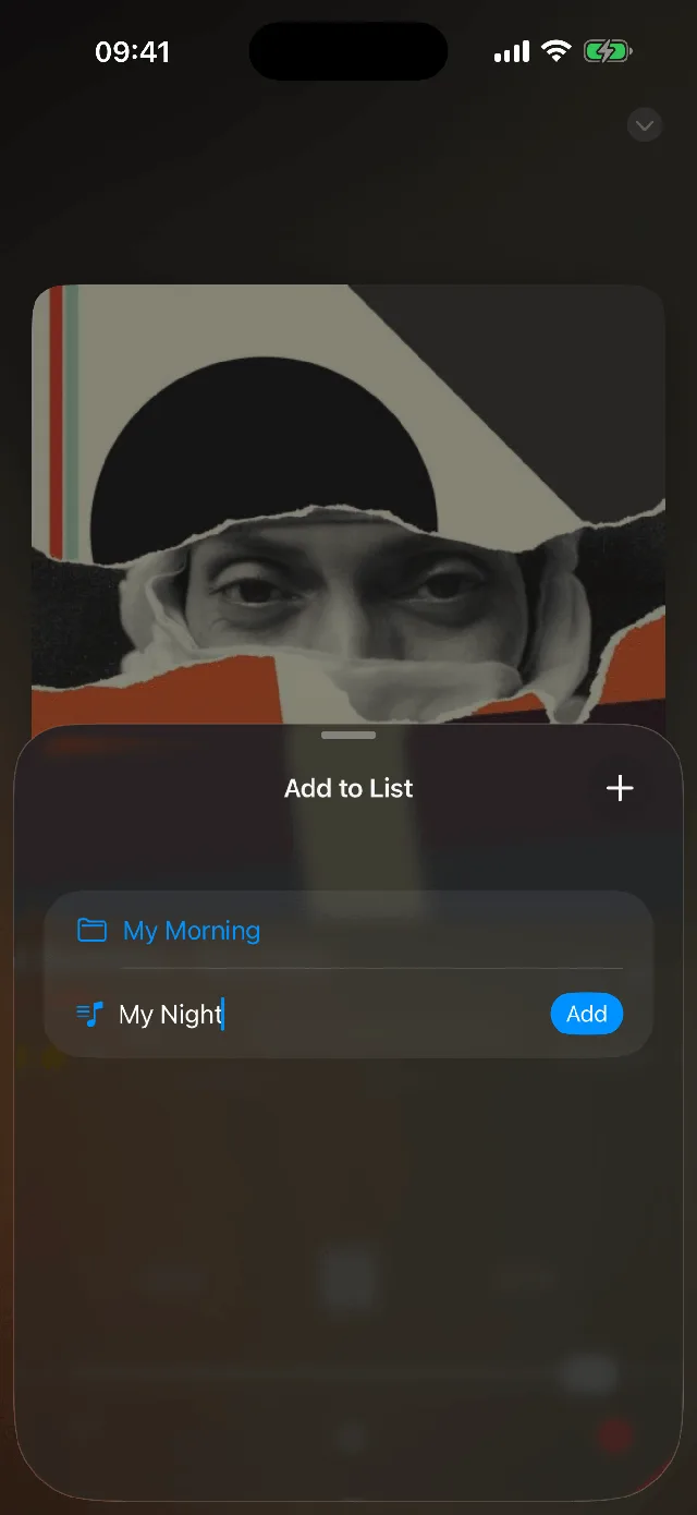 Add a radio station to a custom list on iPhone