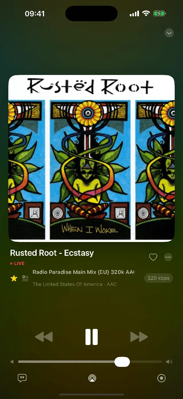 iPhone Now Playing