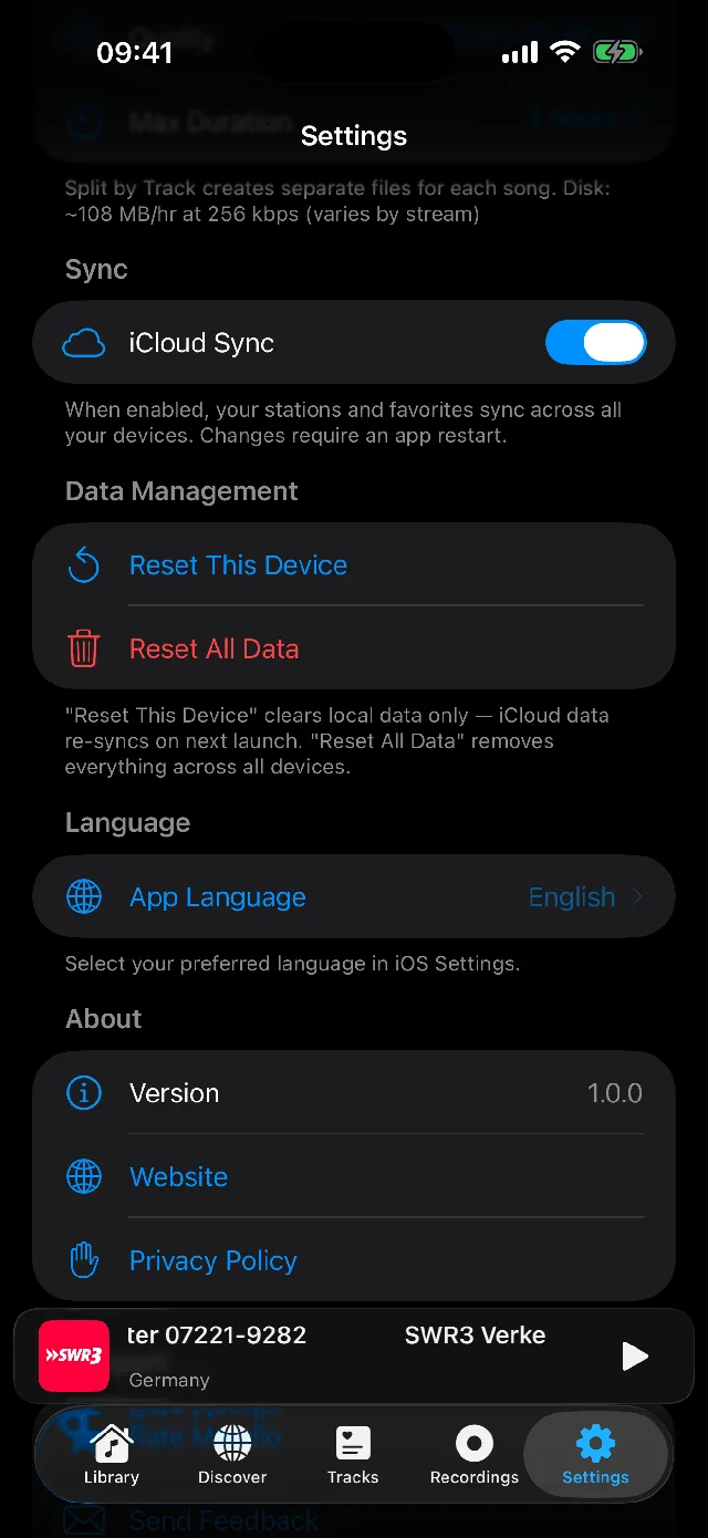 iPhone iCloud Sync