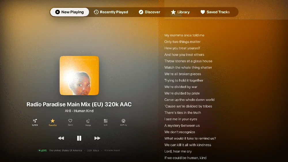 Apple TV Lyrics